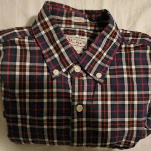 J. Crew Plaid Shirt Men's 100% Cotton Slim fit